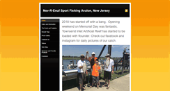 Desktop Screenshot of nev-r-enufsportfishing.com